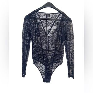 Black lace Victoria Secret onesie